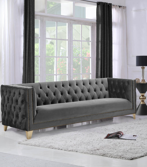 Michelle Grey Velvet Sofa - Furniture Stars (Chicago, IL)