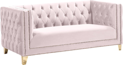 Michelle Pink Velvet Loveseat - Furniture Stars (Chicago, IL)