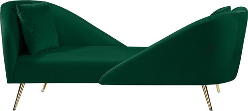 Nolan Green Velvet Chaise - Furniture Stars (Chicago, IL)