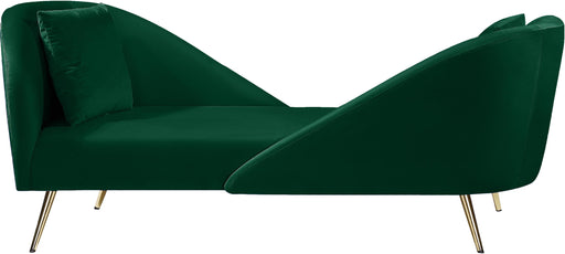 Nolan Green Velvet Chaise - Furniture Stars (Chicago, IL)