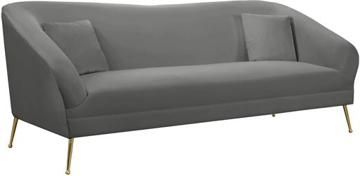 Hermosa Grey Velvet Sofa - Furniture Stars (Chicago, IL)
