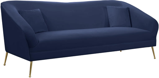 Hermosa Navy Velvet Sofa - Furniture Stars (Chicago, IL)