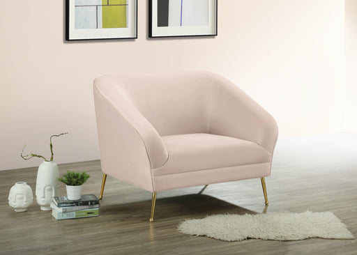 Hermosa Pink Velvet Chair - Furniture Stars (Chicago, IL)