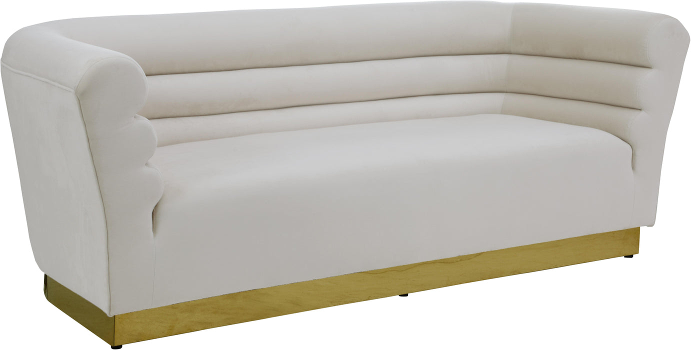 Bellini Cream Velvet Sofa - Furniture Stars (Chicago, IL)