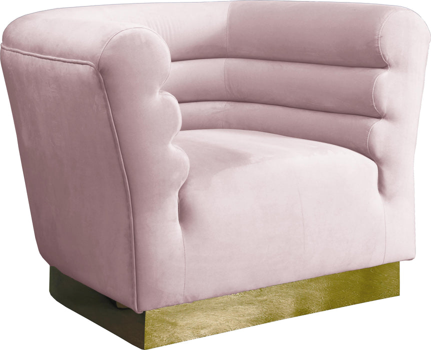 Bellini Pink Velvet Chair - Furniture Stars (Chicago, IL)