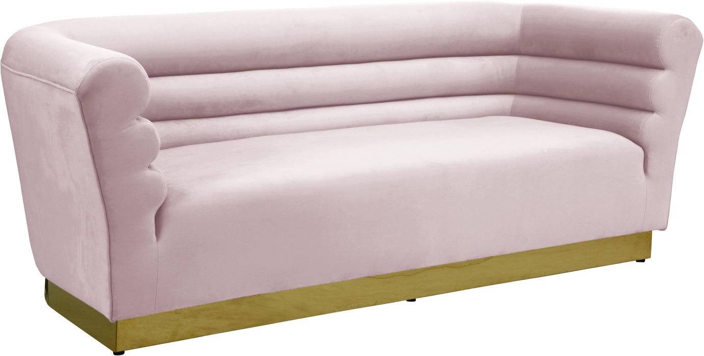 Bellini Pink Velvet Sofa - Furniture Stars (Chicago, IL)