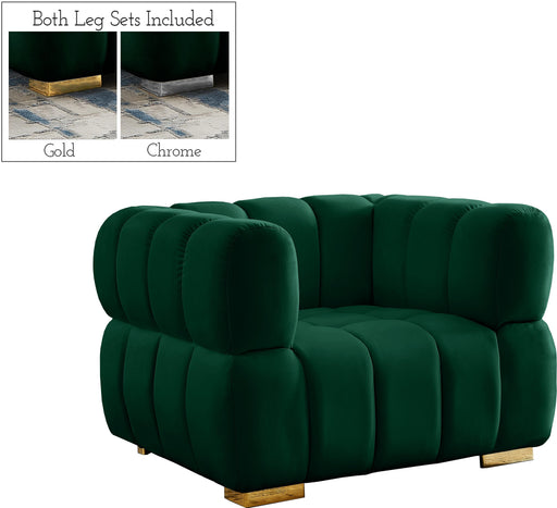 Gwen Green Velvet Chair - Furniture Stars (Chicago, IL)