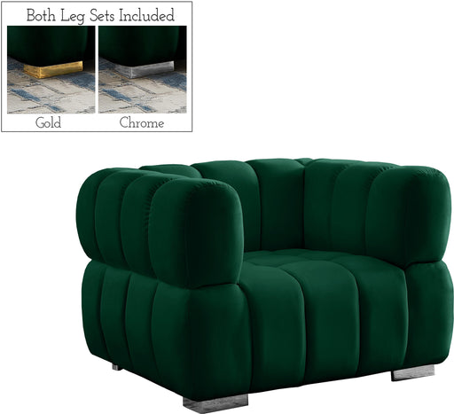 Gwen Green Velvet Chair - Furniture Stars (Chicago, IL)