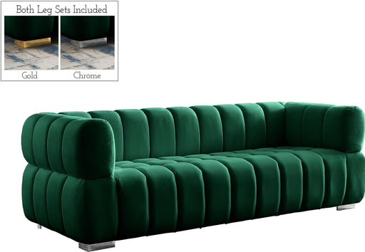 Gwen Green Velvet Sofa - Furniture Stars (Chicago, IL)