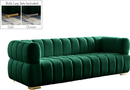 Gwen Green Velvet Sofa - Furniture Stars (Chicago, IL)