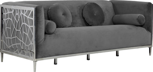 Opal Grey Velvet Sofa - Furniture Stars (Chicago, IL)