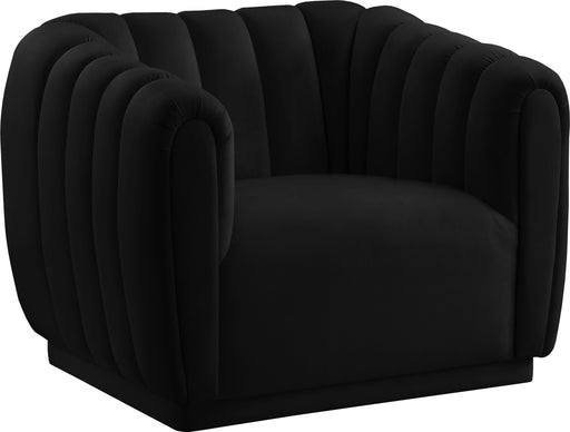 Dixie Black Velvet Chair - Furniture Stars (Chicago, IL)
