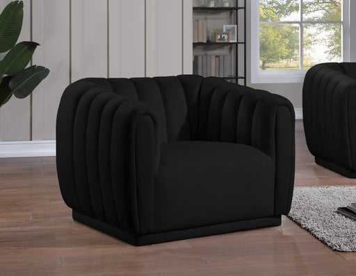 Dixie Black Velvet Chair - Furniture Stars (Chicago, IL)