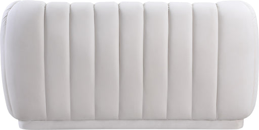 Dixie Cream Velvet Loveseat - Furniture Stars (Chicago, IL)