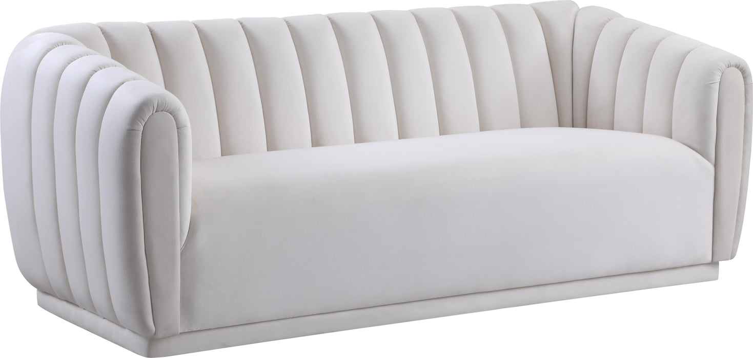 Dixie Cream Velvet Sofa - Furniture Stars (Chicago, IL)