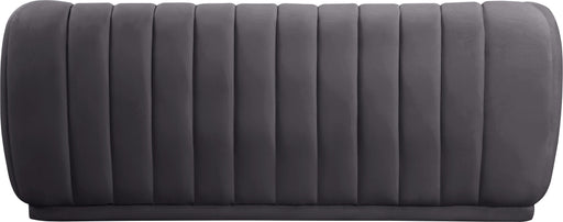 Dixie Grey Velvet Sofa - Furniture Stars (Chicago, IL)