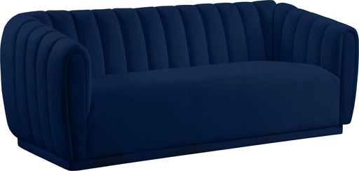 Dixie Navy Velvet Sofa - Furniture Stars (Chicago, IL)