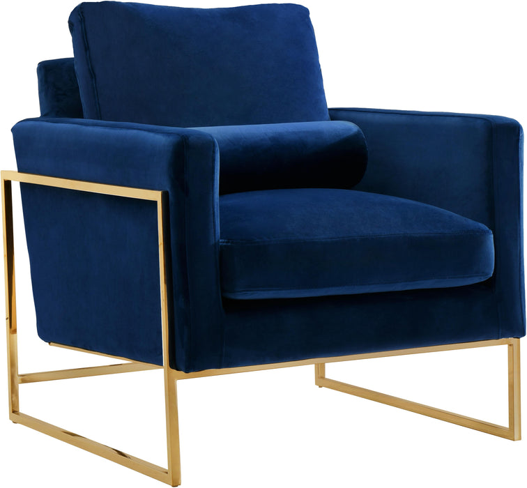 Mila Navy Velvet Chair - Furniture Stars (Chicago, IL)