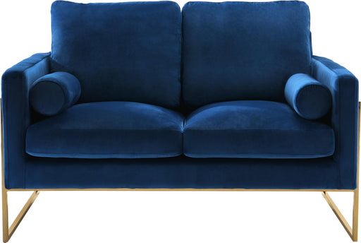 Mila Navy Velvet Loveseat - Furniture Stars (Chicago, IL)