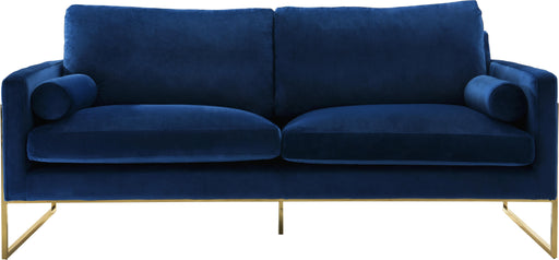 Mila Navy Velvet Sofa - Furniture Stars (Chicago, IL)