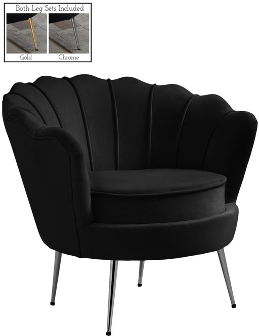 Gardenia Black Velvet Chair - Furniture Stars (Chicago, IL)