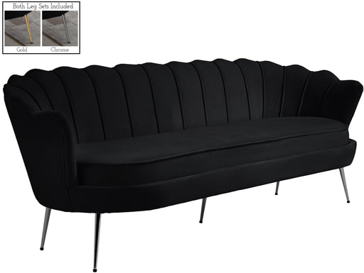Gardenia Black Velvet Sofa - Furniture Stars (Chicago, IL)