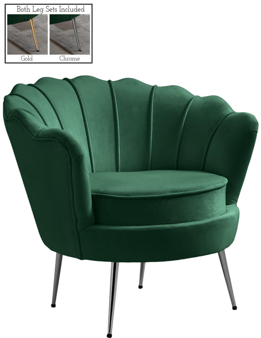 Gardenia Green Velvet Chair - Furniture Stars (Chicago, IL)