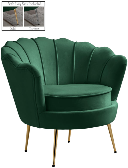 Gardenia Green Velvet Chair - Furniture Stars (Chicago, IL)