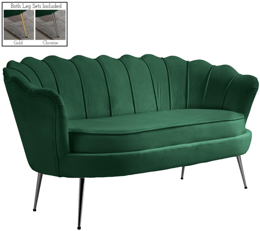 Gardenia Green Velvet Loveseat - Furniture Stars (Chicago, IL)