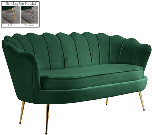 Gardenia Green Velvet Loveseat - Furniture Stars (Chicago, IL)