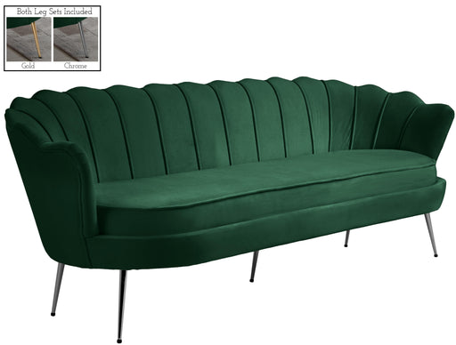 Gardenia Green Velvet Sofa - Furniture Stars (Chicago, IL)