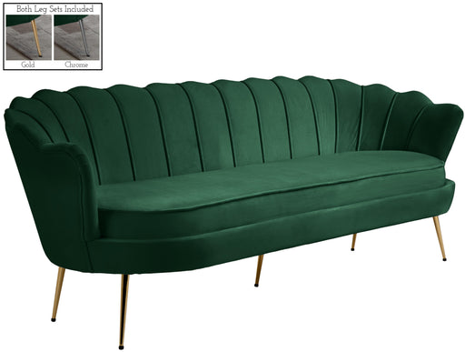 Gardenia Green Velvet Sofa - Furniture Stars (Chicago, IL)