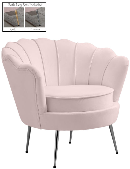 Gardenia Pink Velvet Chair - Furniture Stars (Chicago, IL)