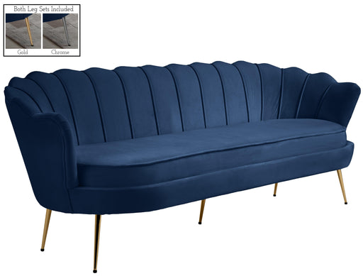 Gardenia Navy Velvet Sofa - Furniture Stars (Chicago, IL)