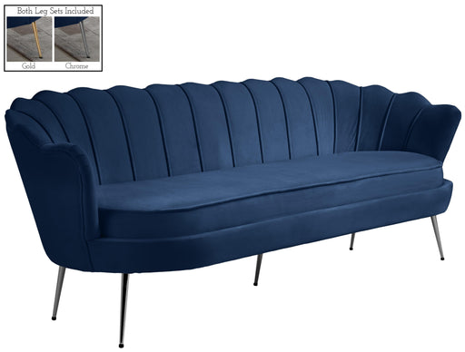 Gardenia Navy Velvet Sofa - Furniture Stars (Chicago, IL)