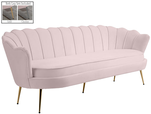 Gardenia Pink Velvet Sofa - Furniture Stars (Chicago, IL)
