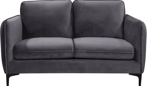 Poppy Grey Velvet Loveseat - Furniture Stars (Chicago, IL)