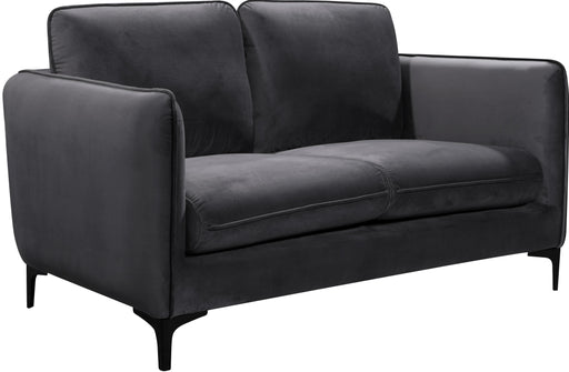 Poppy Grey Velvet Loveseat - Furniture Stars (Chicago, IL)