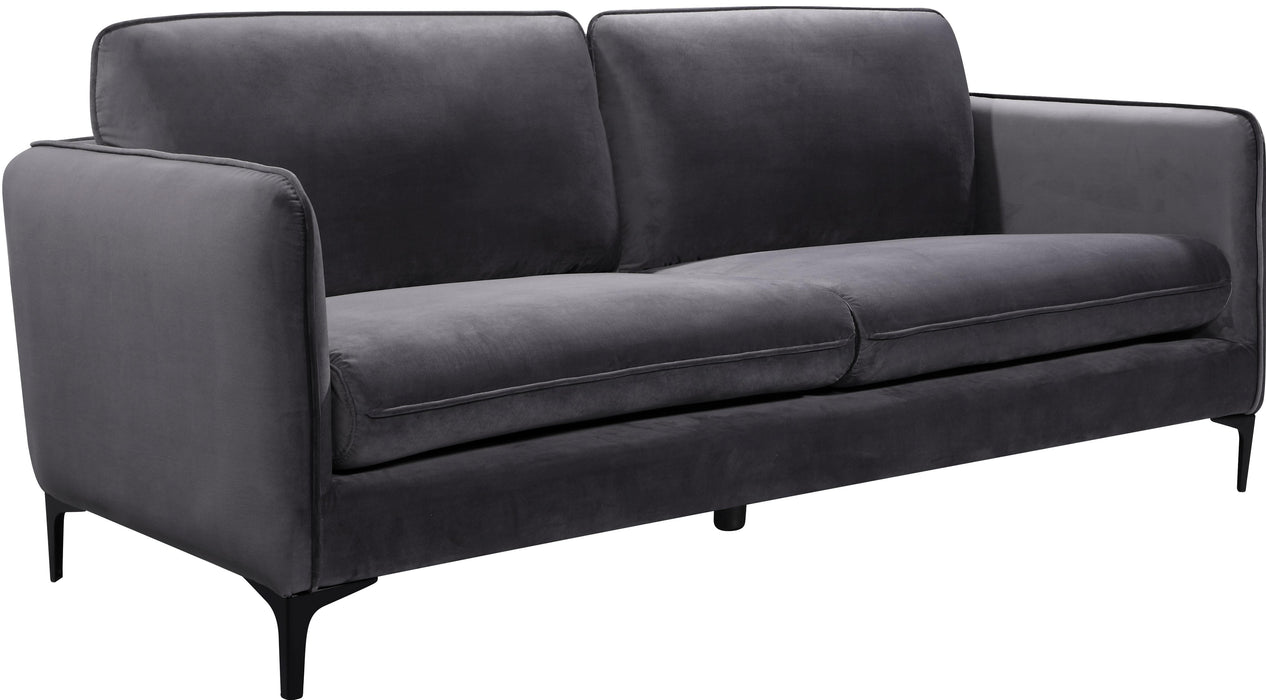 Poppy Grey Velvet Sofa - Furniture Stars (Chicago, IL)