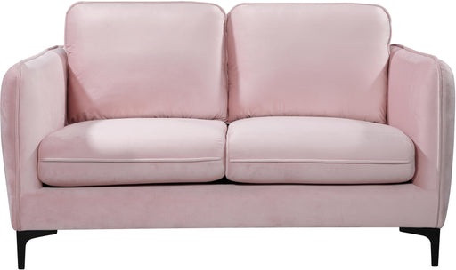 Poppy Pink Velvet Loveseat - Furniture Stars (Chicago, IL)