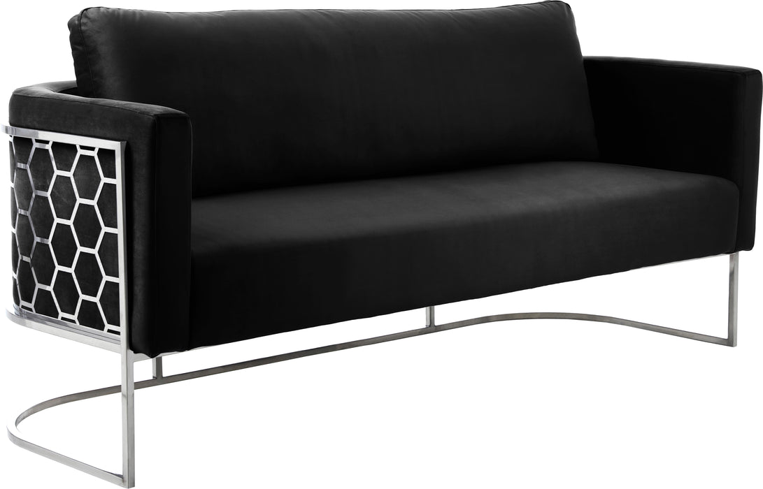 Casa Black Velvet Sofa - Furniture Stars (Chicago, IL)
