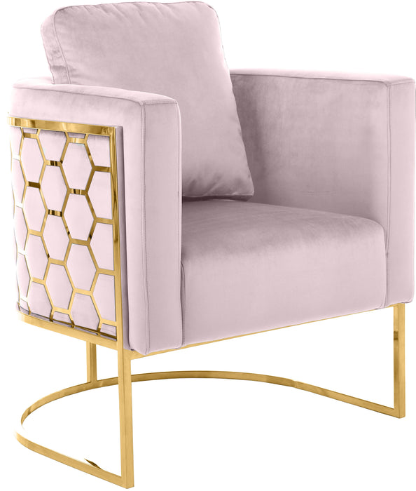 Casa Pink Velvet Chair - Furniture Stars (Chicago, IL)