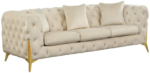 Kingdom Cream Velvet Sofa - Furniture Stars (Chicago, IL)