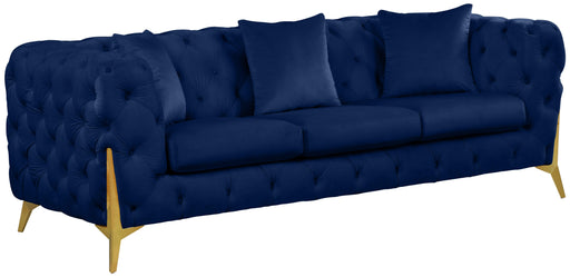 Kingdom Navy Velvet Sofa - Furniture Stars (Chicago, IL)