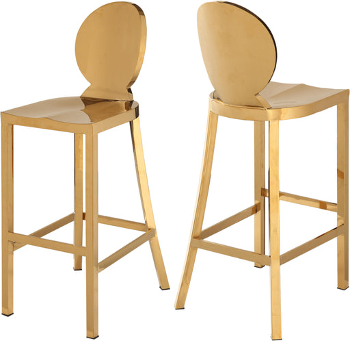 Maddox Gold Stool - Furniture Stars (Chicago, IL)