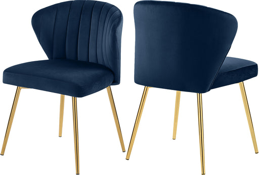 Finley Navy Velvet Dining Chair - Furniture Stars (Chicago, IL)