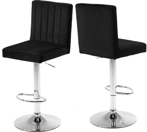 Joel Black Velvet Adjustable Stool - Furniture Stars (Chicago, IL)