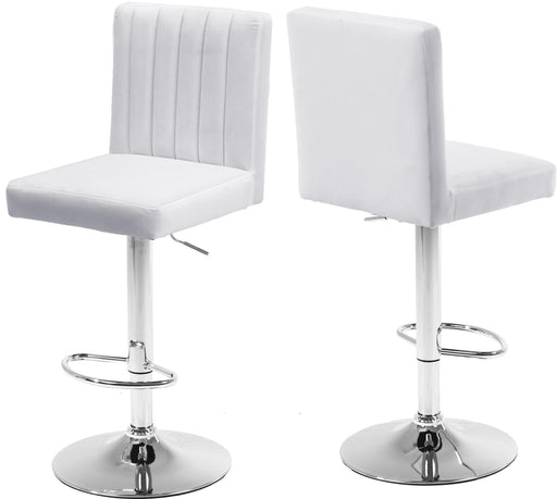 Joel White Velvet Adjustable Stool - Furniture Stars (Chicago, IL)