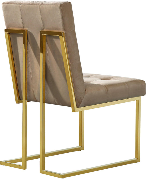 Pierre Beige Velvet Dining Chair - Furniture Stars (Chicago, IL)