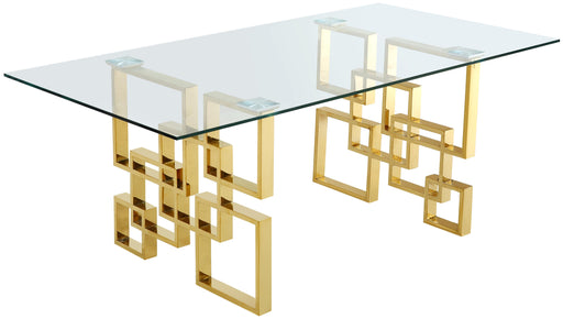 Pierre Gold Dining Table - Furniture Stars (Chicago, IL)